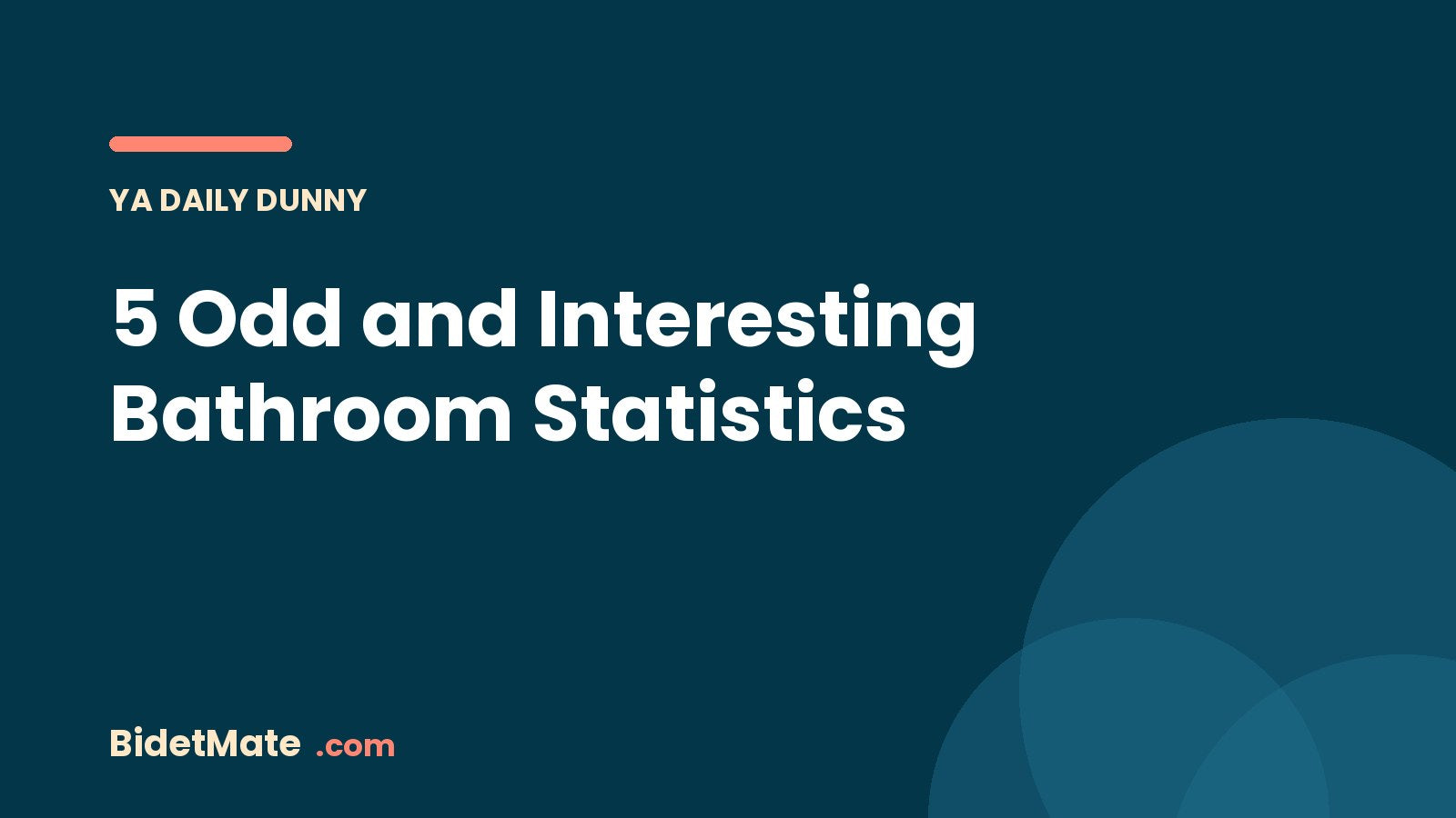 5 Odd and Interesting Bathroom Statistics