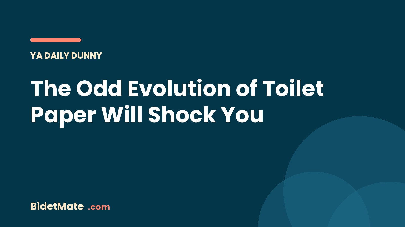 The Odd Evolution of Toilet Paper Will Shock You