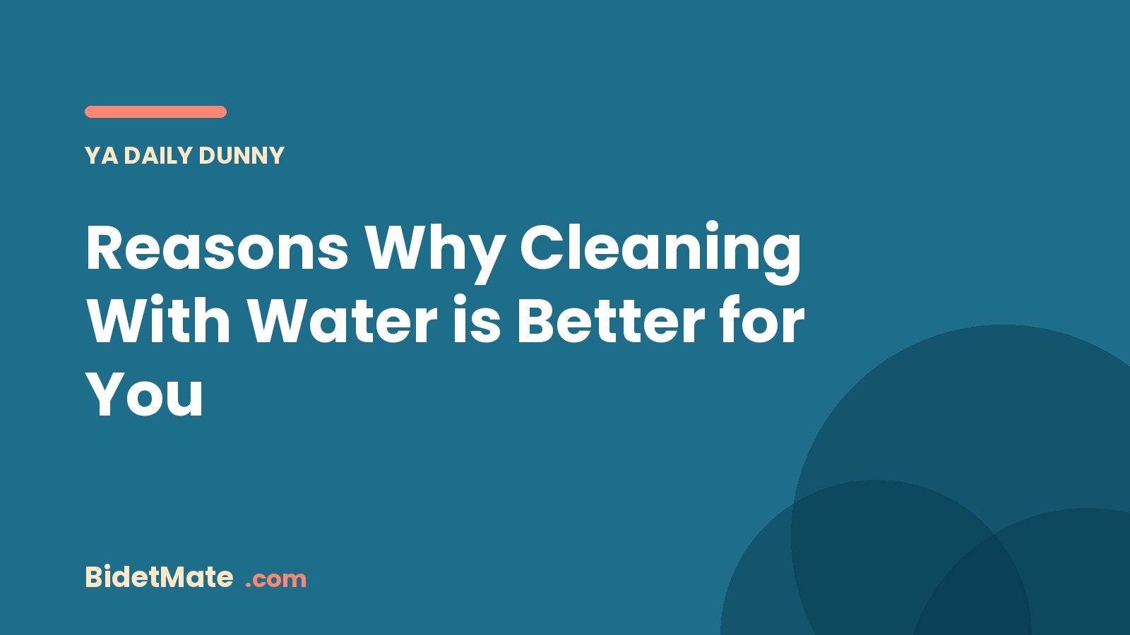 Reasons Why Cleaning With Water is Better for You