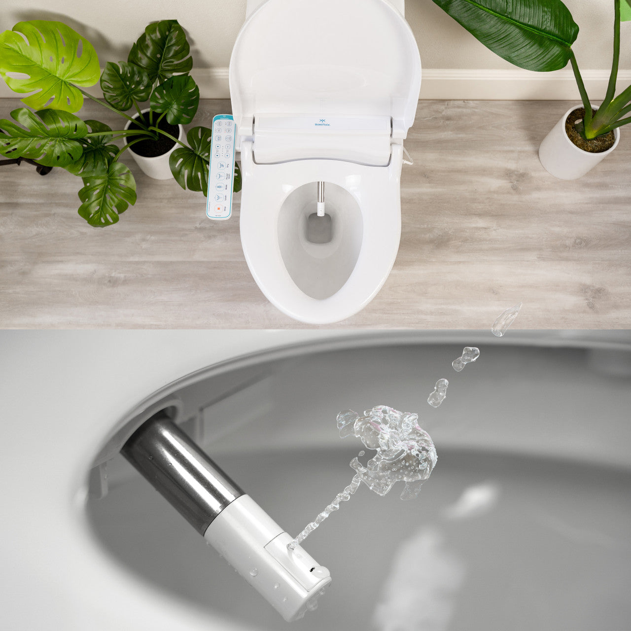 BidetMate 1000 Series electric bidet seat — shown installed in a modern bathroom (2)