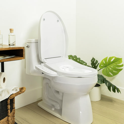 BidetMate 3000 Series electric bidet seat — shown installed in a modern bathroom